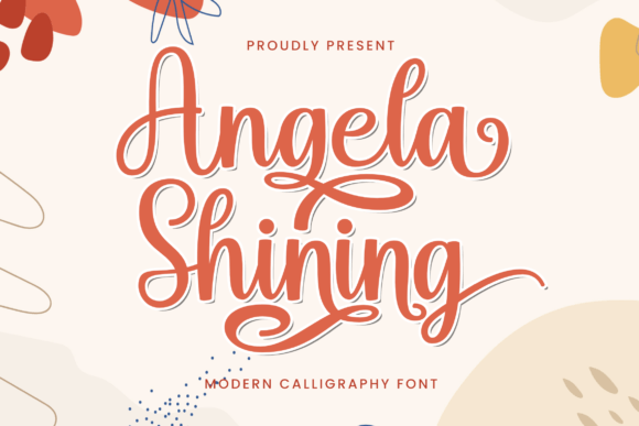 Angela Shining: A Romantic Handwritten Font for Crafters