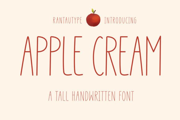 Apple Cream: A Sweet, Handwritten Font for Brand Warmth
