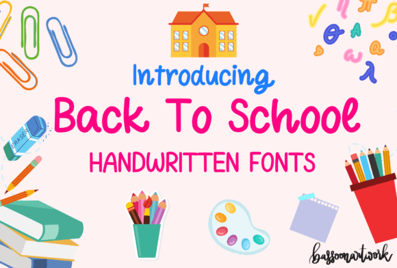 Back to School Handwritten Font for Crafters & Sellers