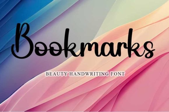 Bookmarks Font: A Handwritten Display Typeface for Campaign Elegance