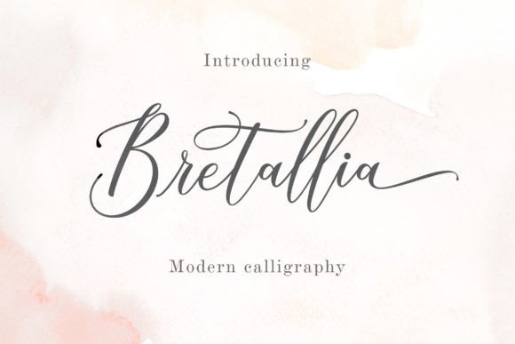Bretallia: A Refined Script Font for Small Business Branding