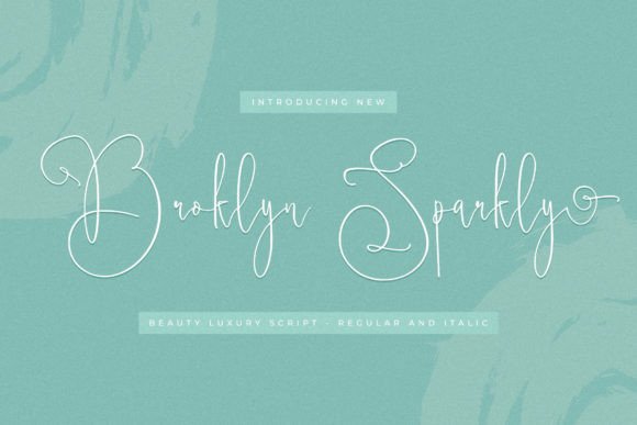 Broklyn Sparkly: A Luxury Script Typeface for Digital Branding
