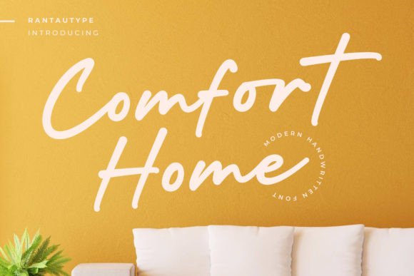 Comfort Home Font: Modern Script for Handmade Brands