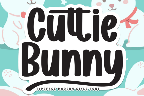 Cuttie Bunny: A Sweet Handwritten Font for Crafters & Sellers