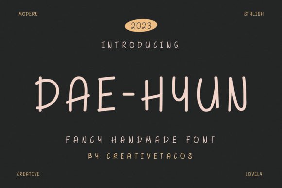 Dae-hyun Fancy: A Playful Yet Polished Script Font for Small Business Branding