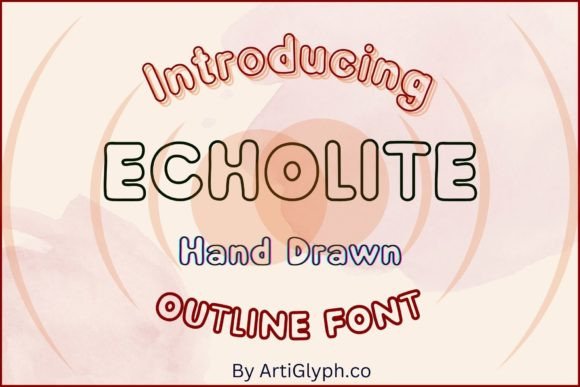 Echolite Outline: A Playful, Polished Font for Small Business Branding
