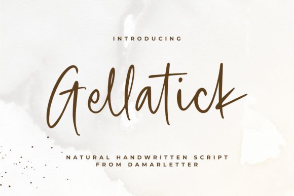 Gellatick: A Whimsical Script Font That Elevates Digital Branding