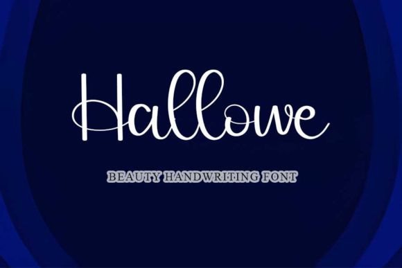 Hallowe Script Font for Handmade Labels & Invitations