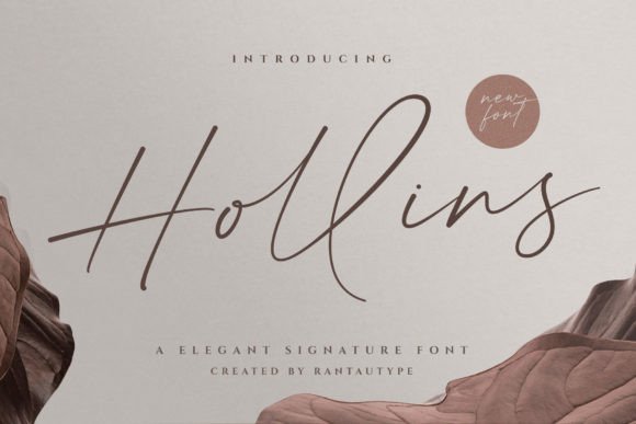 Hollins: A Dainty Handwritten Font for Digital Elegance