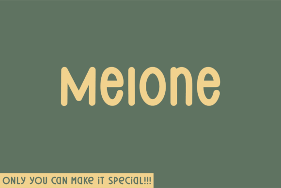 Melone: A Natural Handwritten Font for Digital Branding