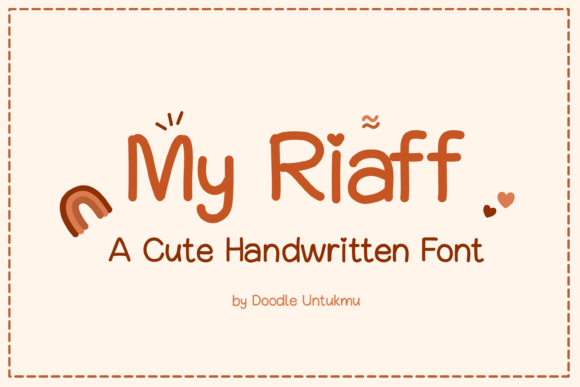 My Riaff: A Handwritten Font That Feels Human on Screen