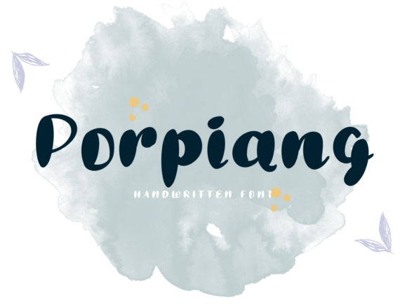 Porpiang: A Sweet, Friendly Handwritten Font for Real Branding