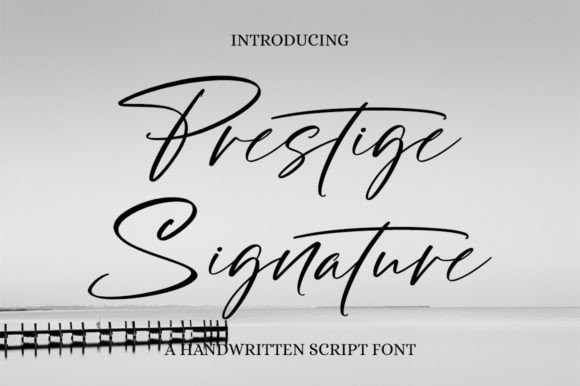 Prestige Signature: A Graceful Script Font for Digital Branding