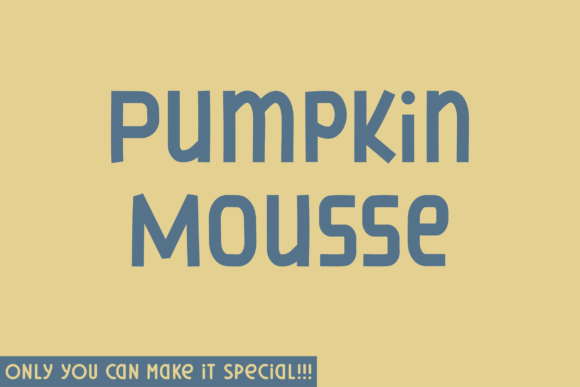 Pumpkin Mousse: A Warm, Natural Handwritten Font for Real Branding
