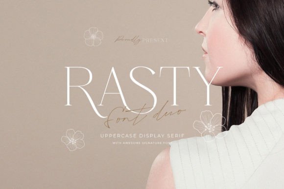 Rasty Duo Typeface: Elegant Serif + Script for Handmade Creators