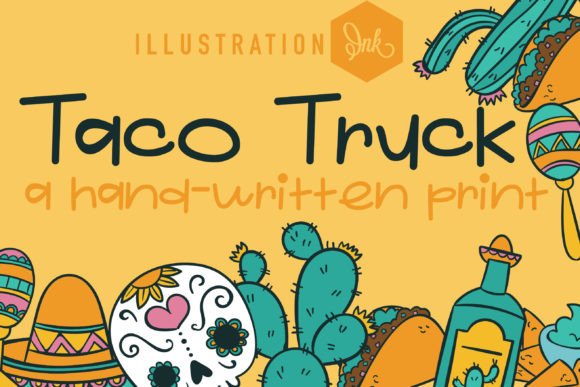 Taco Truck: A Playful Handwritten Font for Digital Branding