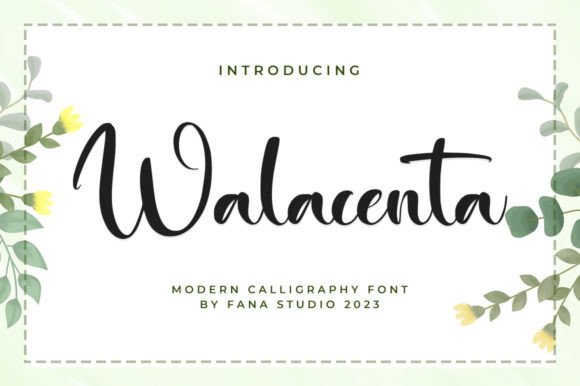 Walacenta Script: A Modern Display Font for Digital Branding